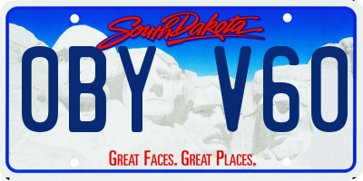 SD license plate 0BYV60