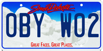 SD license plate 0BYW02
