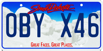 SD license plate 0BYX46