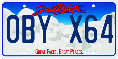 SD license plate 0BYX64