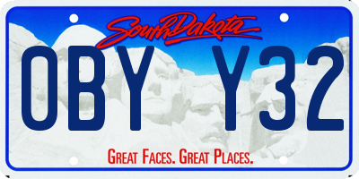 SD license plate 0BYY32