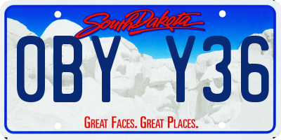 SD license plate 0BYY36