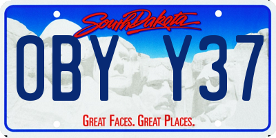 SD license plate 0BYY37