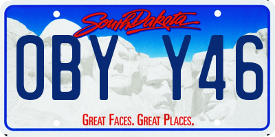 SD license plate 0BYY46