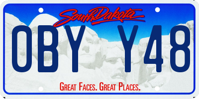 SD license plate 0BYY48
