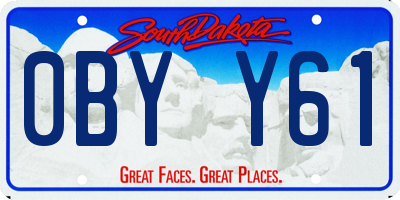 SD license plate 0BYY61