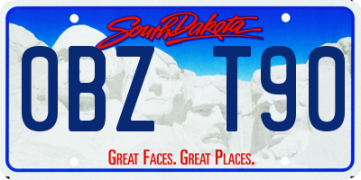 SD license plate 0BZT90