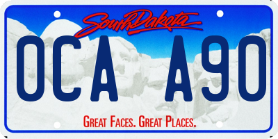 SD license plate 0CAA90