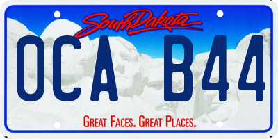 SD license plate 0CAB44