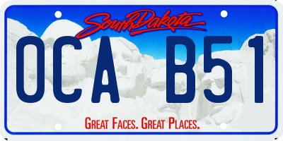 SD license plate 0CAB51