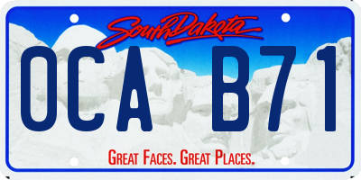 SD license plate 0CAB71