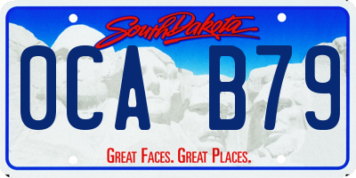 SD license plate 0CAB79