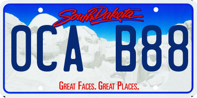 SD license plate 0CAB88