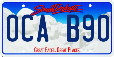 SD license plate 0CAB90