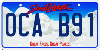 SD license plate 0CAB91