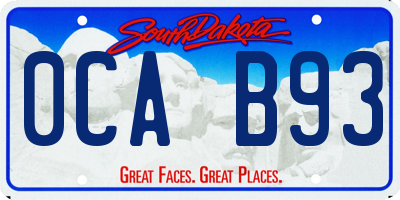 SD license plate 0CAB93