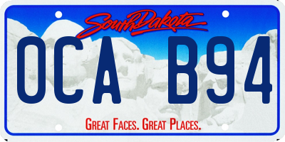 SD license plate 0CAB94