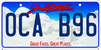 SD license plate 0CAB96