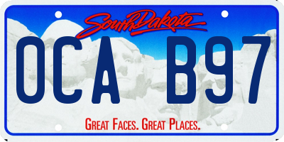 SD license plate 0CAB97
