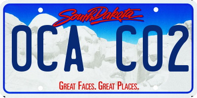 SD license plate 0CAC02