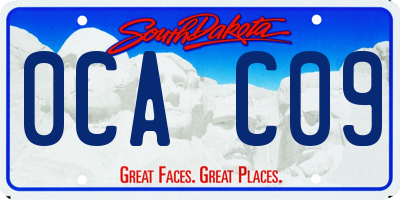 SD license plate 0CAC09