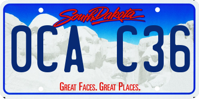 SD license plate 0CAC36