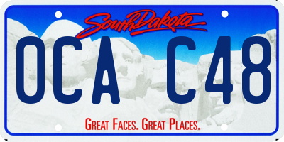 SD license plate 0CAC48
