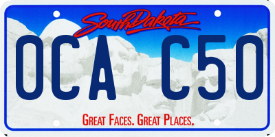 SD license plate 0CAC50