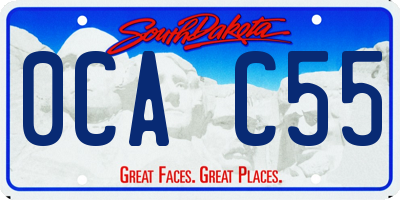 SD license plate 0CAC55