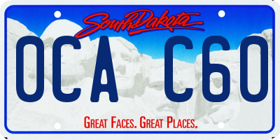 SD license plate 0CAC60