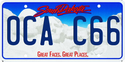 SD license plate 0CAC66
