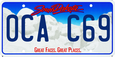 SD license plate 0CAC69