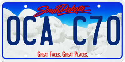 SD license plate 0CAC70