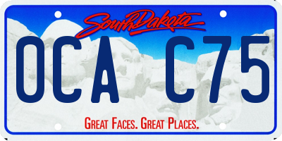 SD license plate 0CAC75