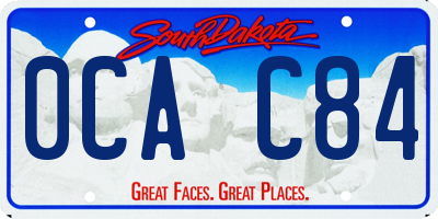 SD license plate 0CAC84