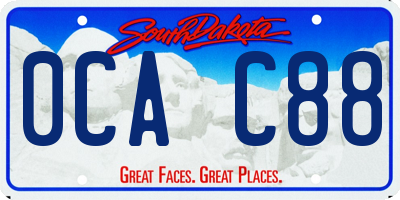 SD license plate 0CAC88