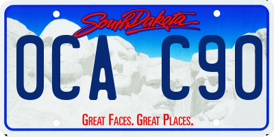SD license plate 0CAC90