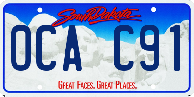 SD license plate 0CAC91