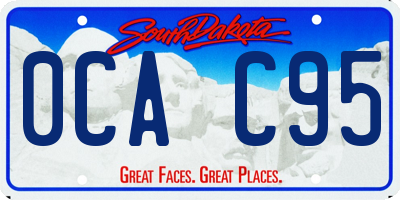 SD license plate 0CAC95