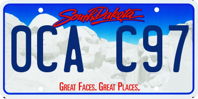 SD license plate 0CAC97