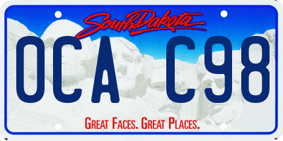 SD license plate 0CAC98