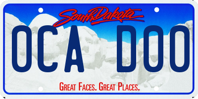 SD license plate 0CAD00
