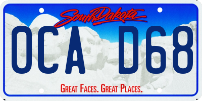SD license plate 0CAD68