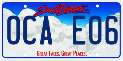 SD license plate 0CAE06