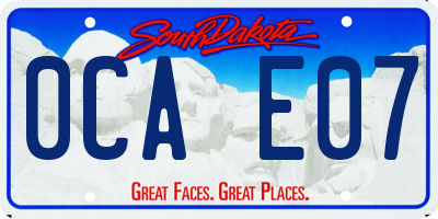 SD license plate 0CAE07