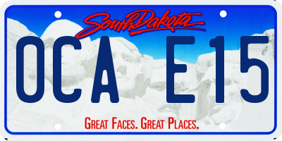 SD license plate 0CAE15