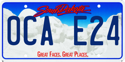 SD license plate 0CAE24