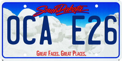SD license plate 0CAE26