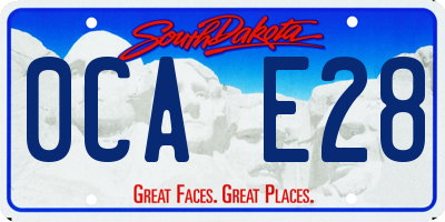 SD license plate 0CAE28