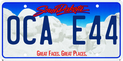 SD license plate 0CAE44